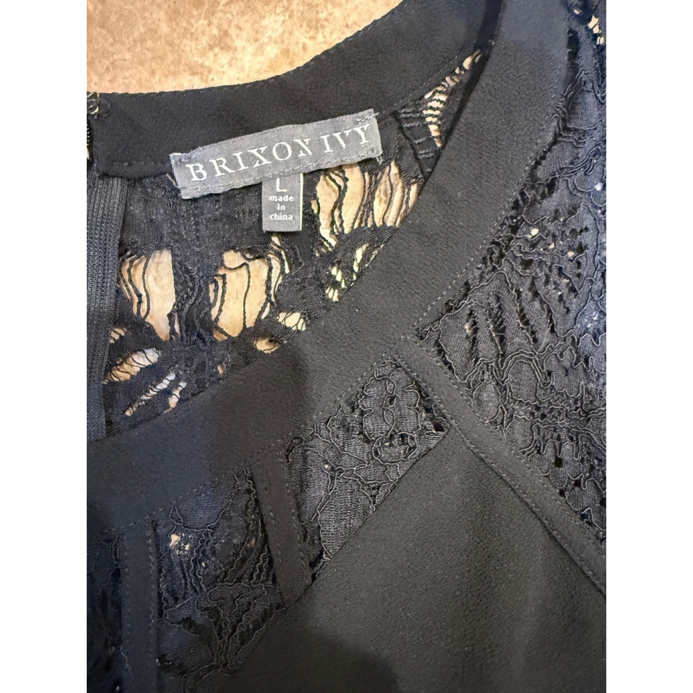 Women's Brixton Ivy Black Tank Top Size L - Picture 2 of 4